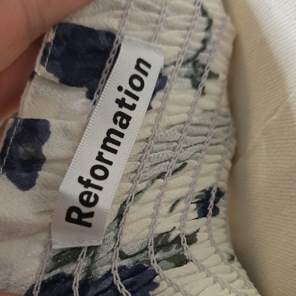 Reformation Blue Floral Midi Dress - Picture 7 of 7